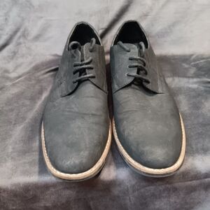 Perry Ellis Black Suede Lace-Up Oxfords SIZE 9.5